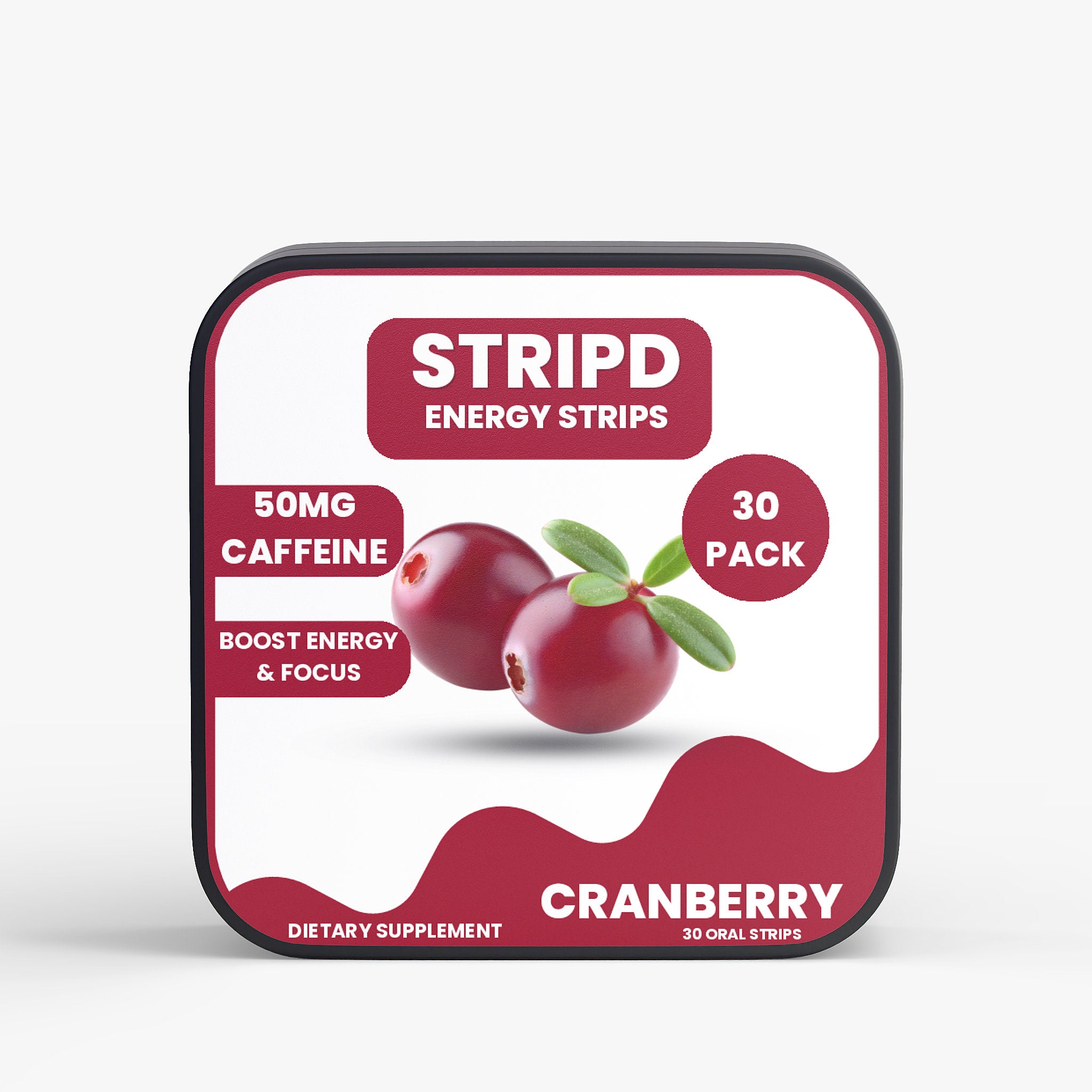 STRIPD™ Energy Strips - Cranberry