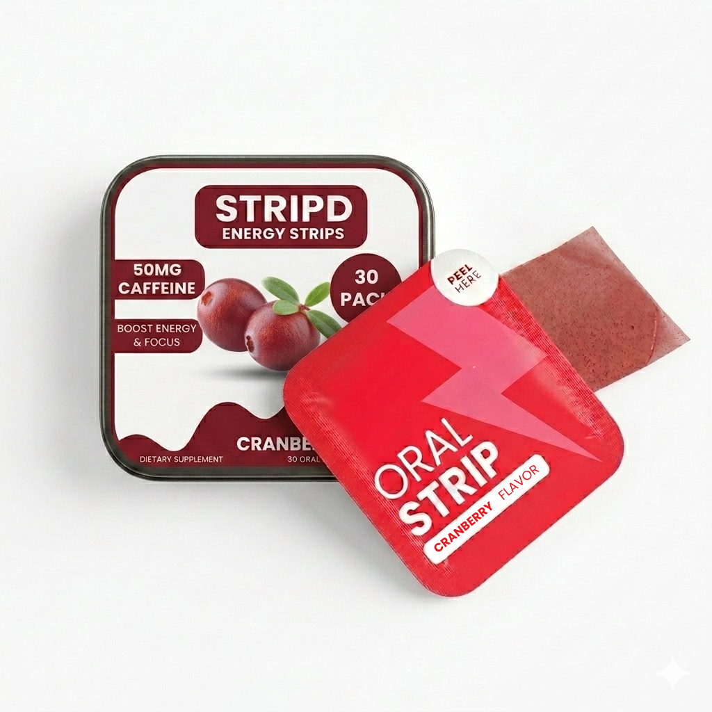 STRIPD™ Energy Strips - Cranberry